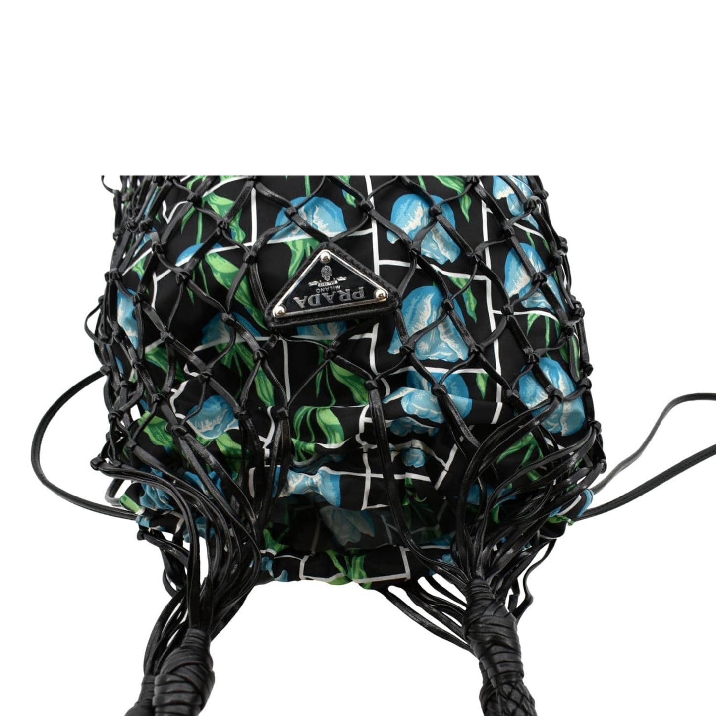 PRADA Rete Fabric Mesh Tote Bag Multicolor