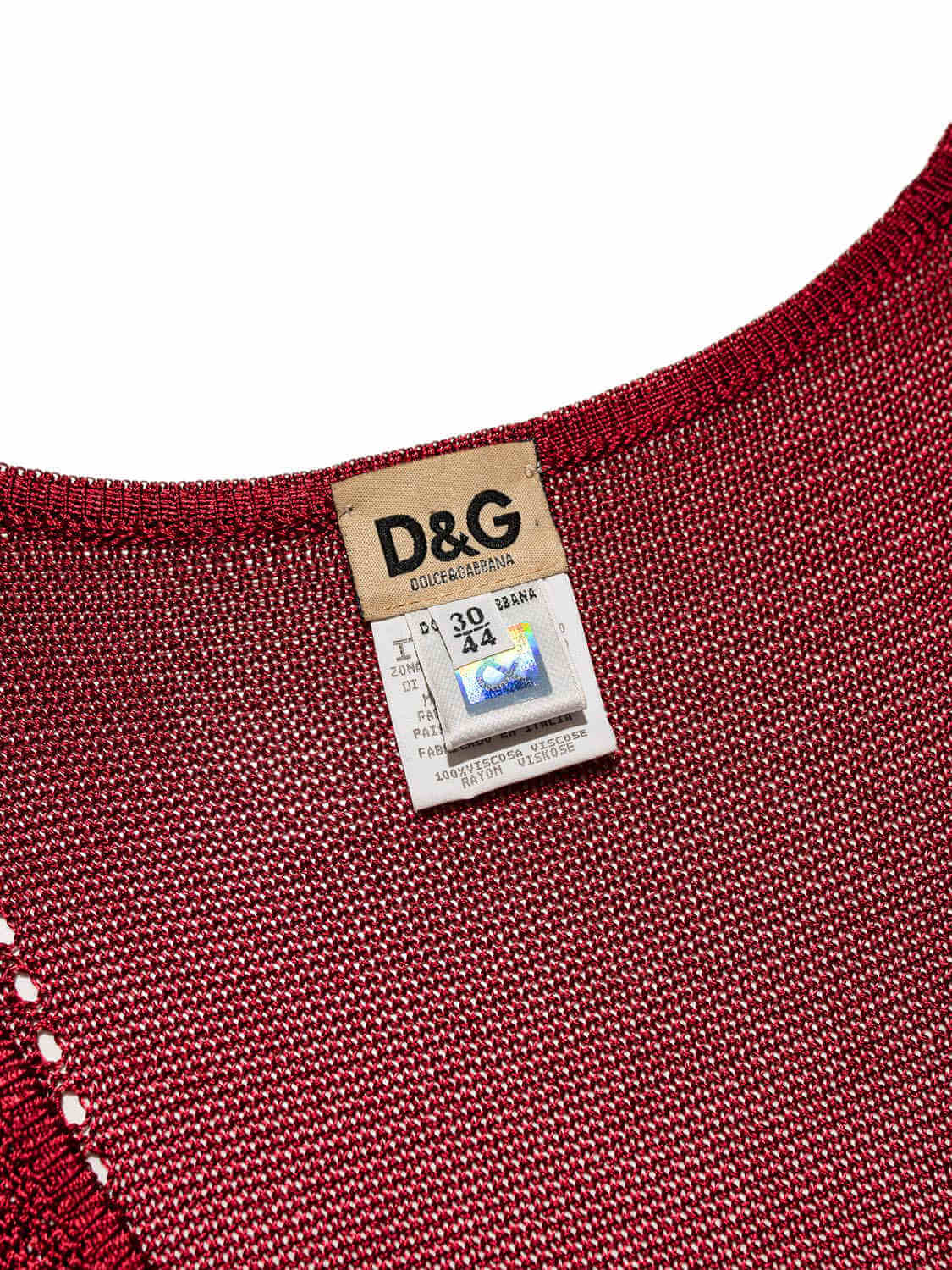 Dolce & Gabbana Knit Midi Dress Red