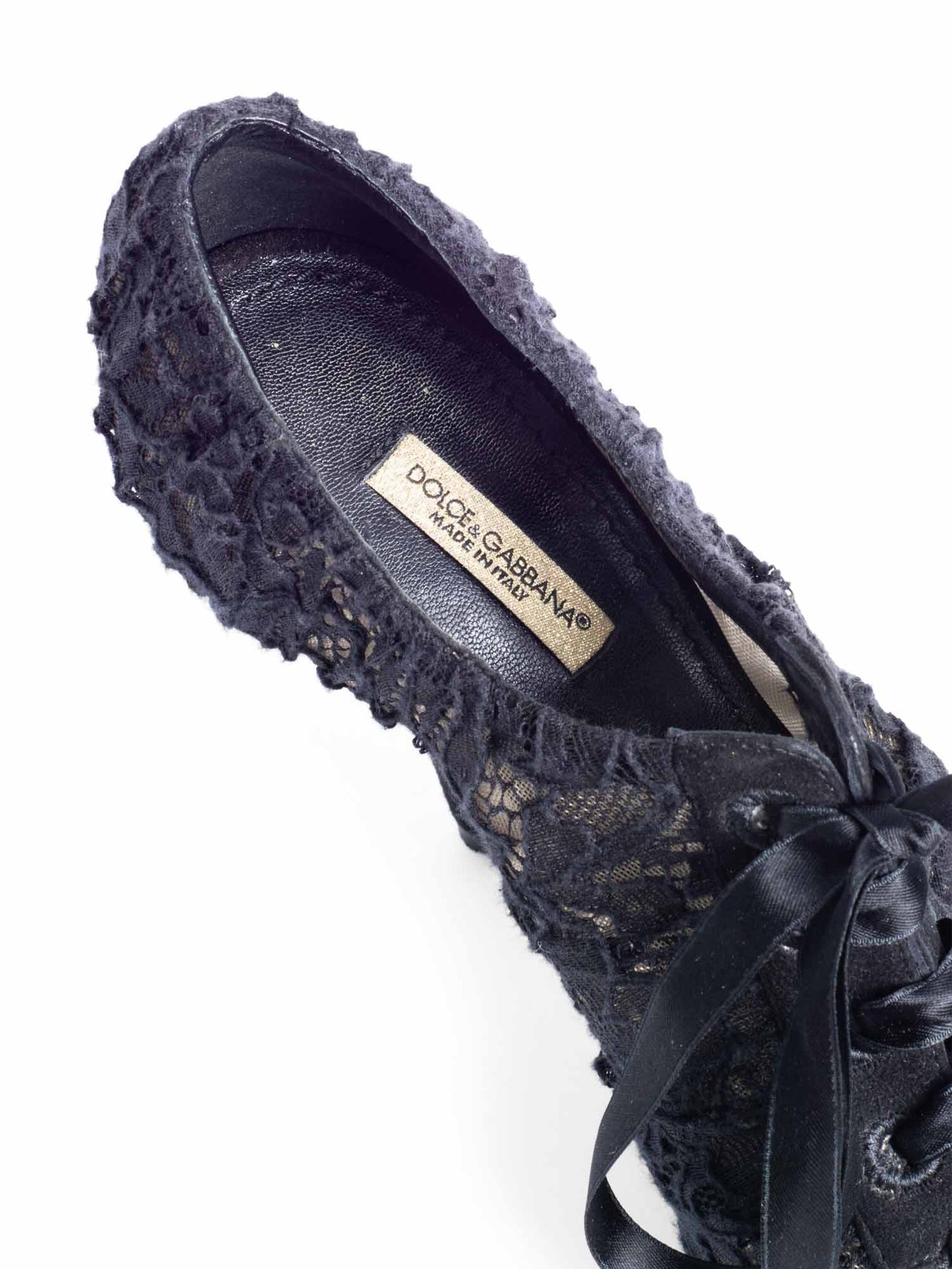 Dolce & Gabbana Lace Heels Black