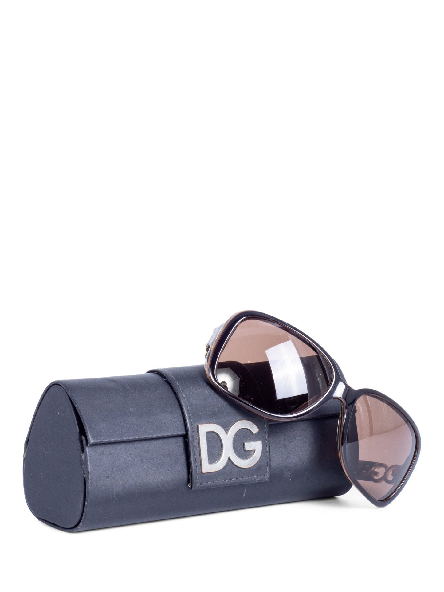 Dolce & Gabbana Logo Marble Sunglasses Brown
