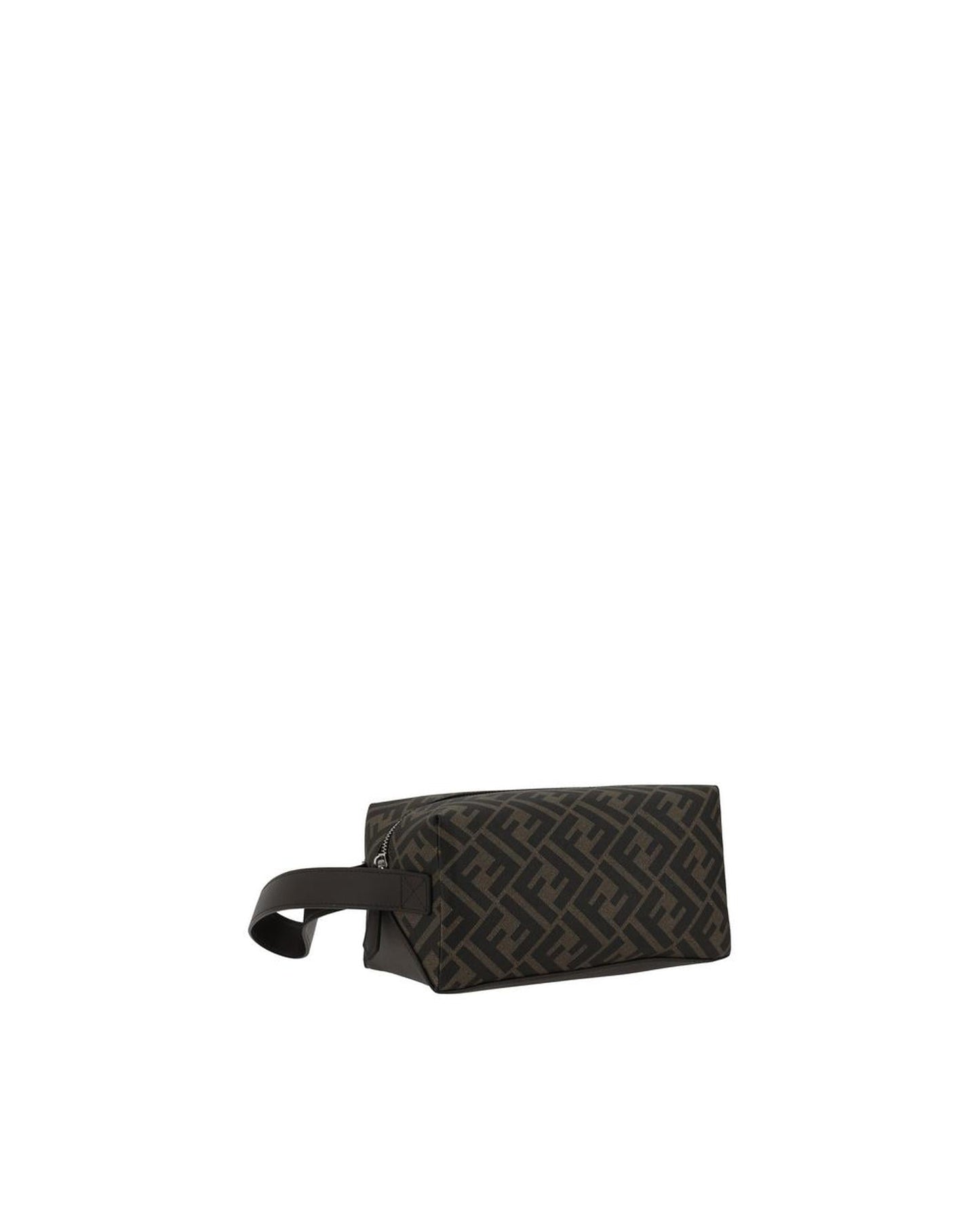 Fendi LogoPrint Travel Case FF motif Men Brown Other