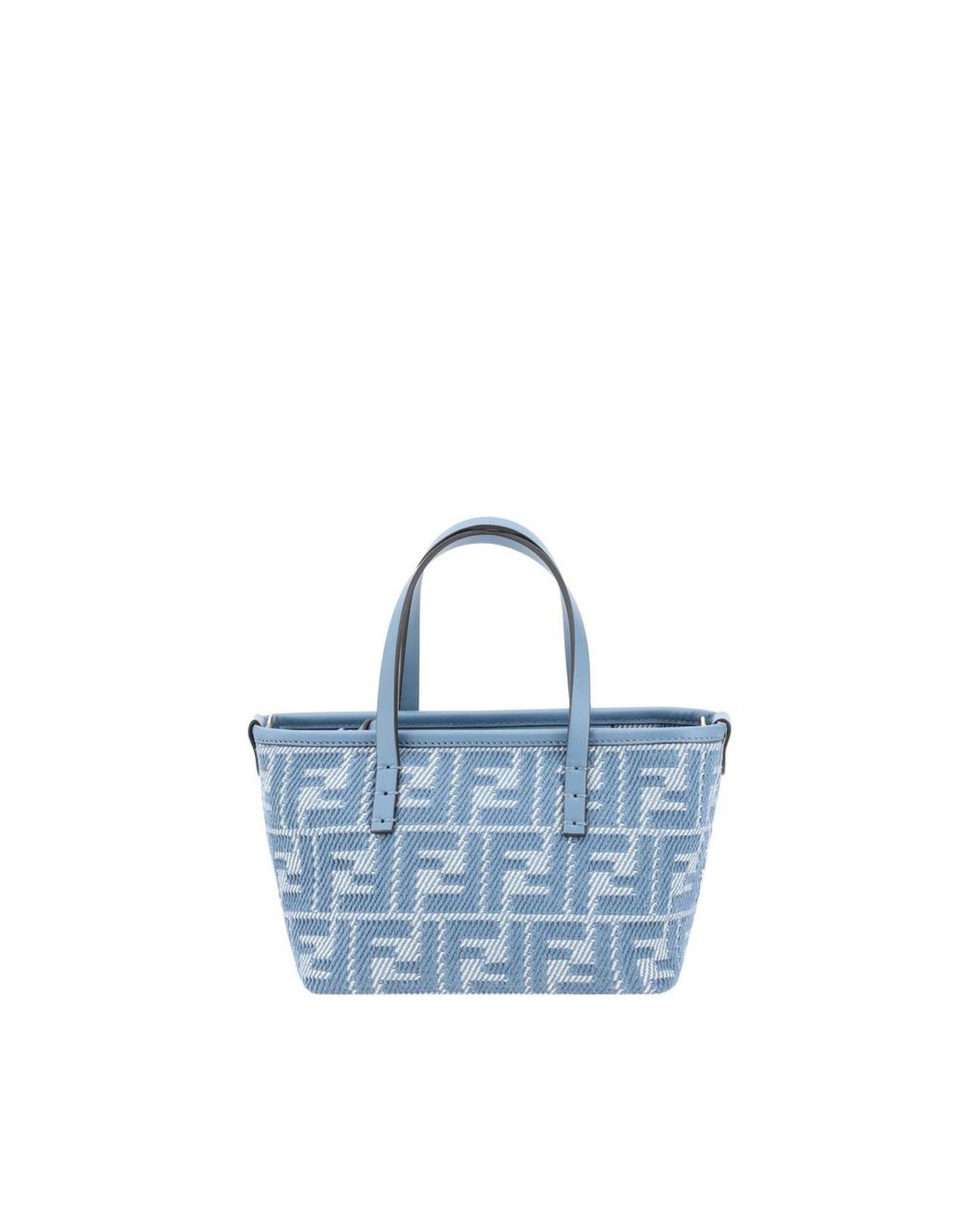 Fendi Mini Denim Tote Bag Women Light Blue Handbags ONE SIZE Light Blue