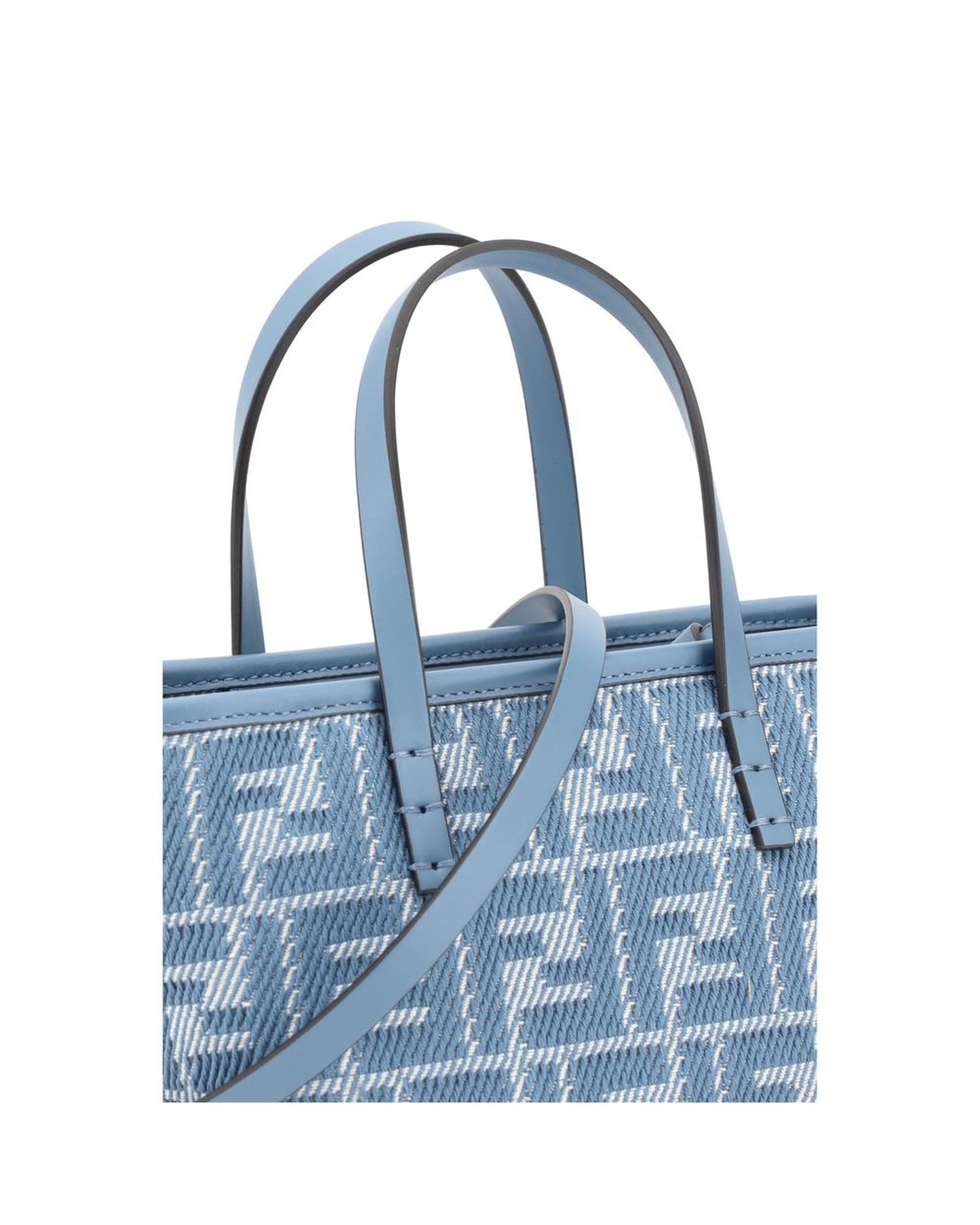 Fendi Mini Denim Tote Bag Women Light Blue Handbags