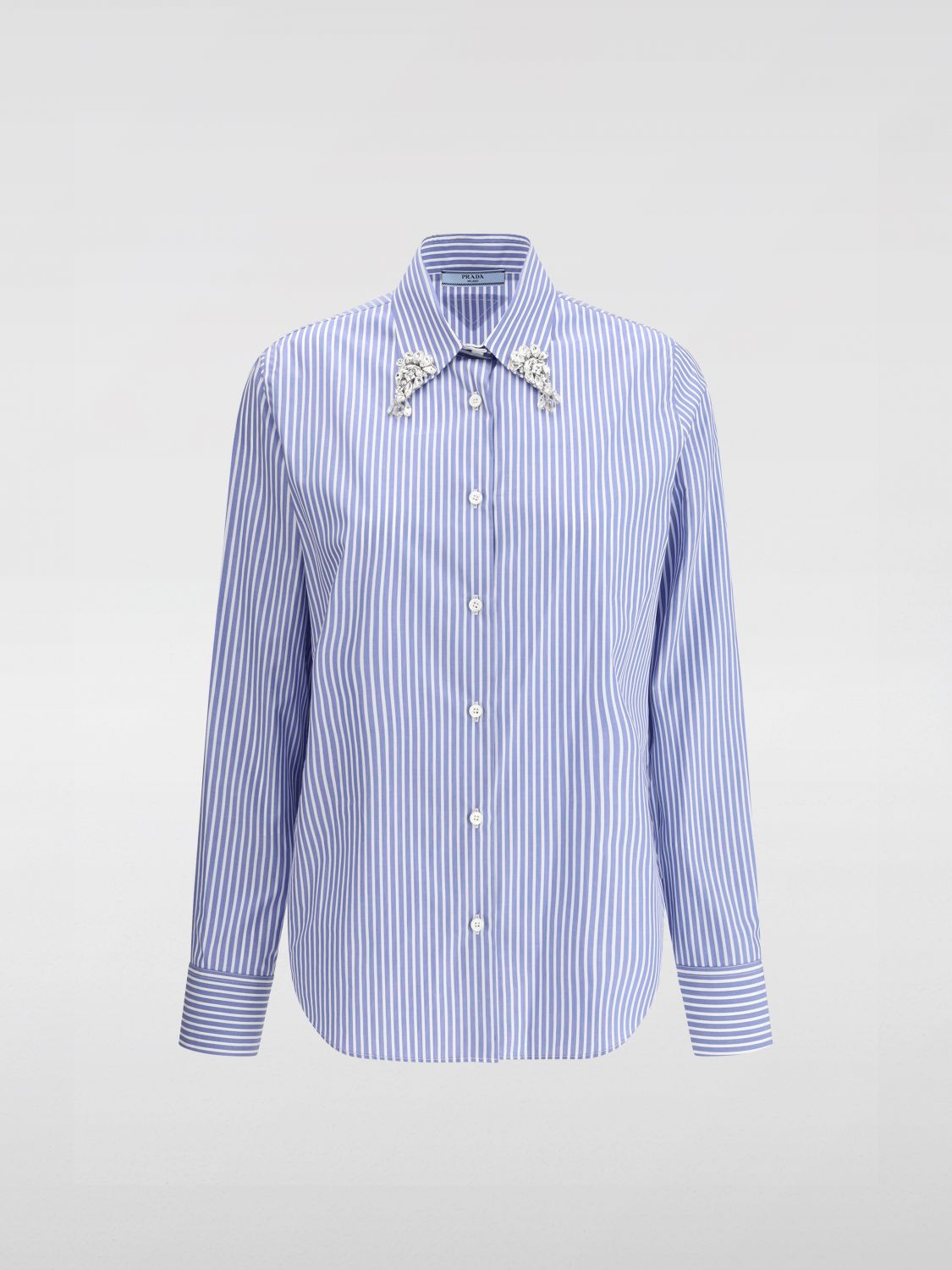 Prada Shirt Woman Gnawed Blue