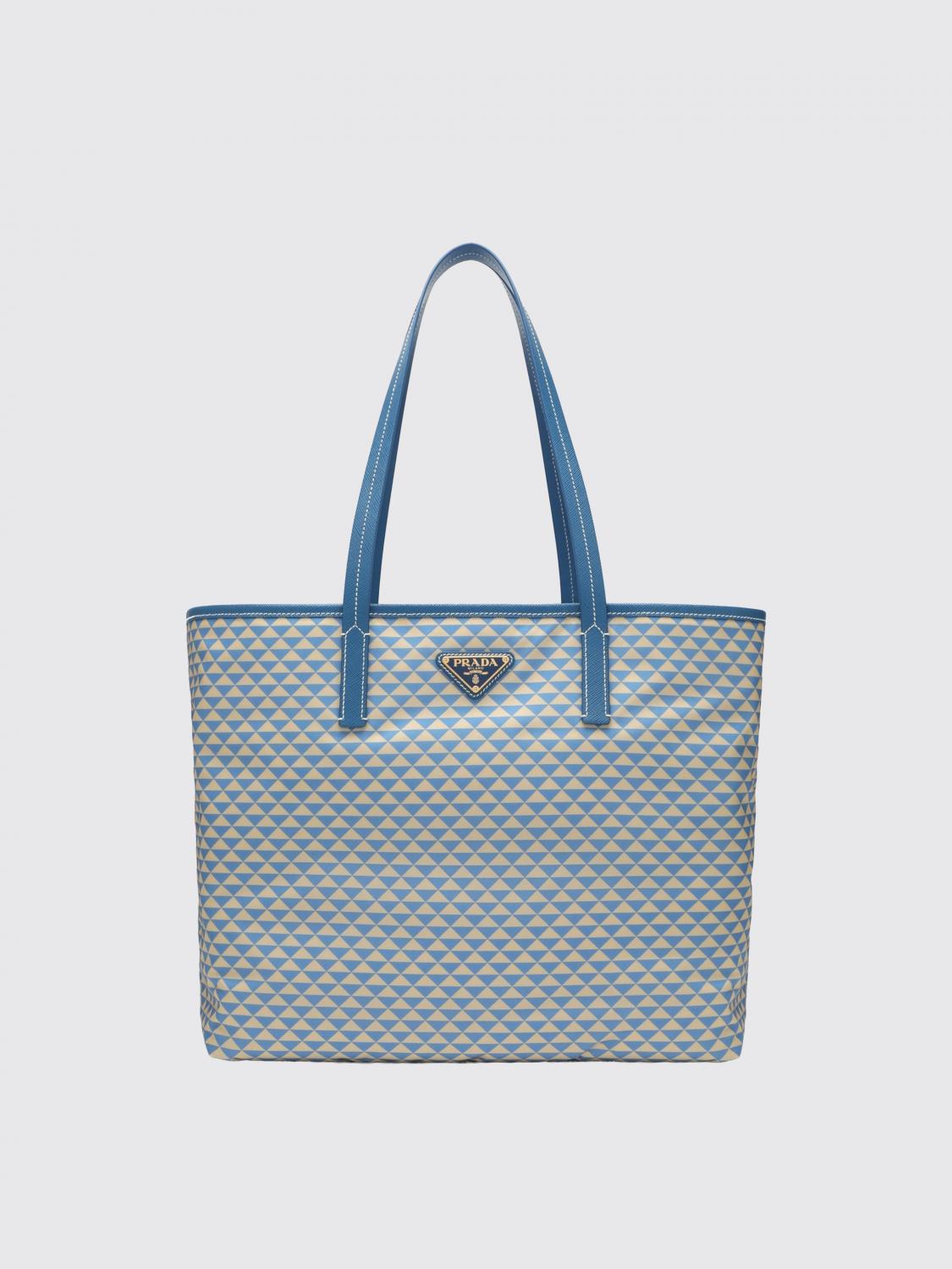Prada Tote Bag Woman Blue