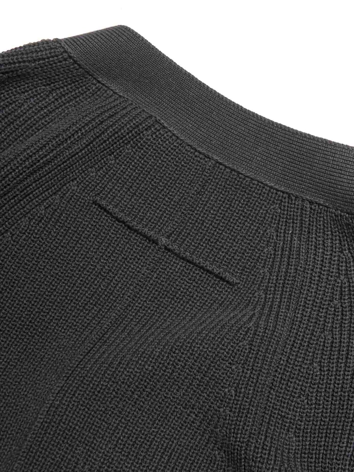 Givenchy Cotton Knit Asymetrical Web Stripe Cardigan Black Red White