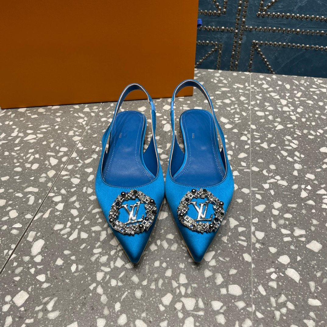 Louis Vuitton MET SLINGBACK BALLERINA BLUE