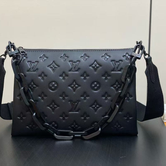 Louis Vuitton Coussin 26cm Black Monogram Empreinte Calfskin Black Hardware