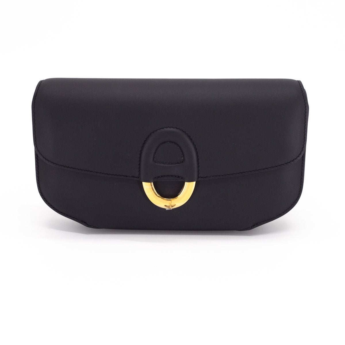 Hermes Cherche-Midi Clutch Noir - A Stamp