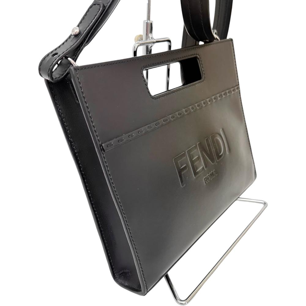 Fendi Leather Shopper Small Clutch Bag 7VA547