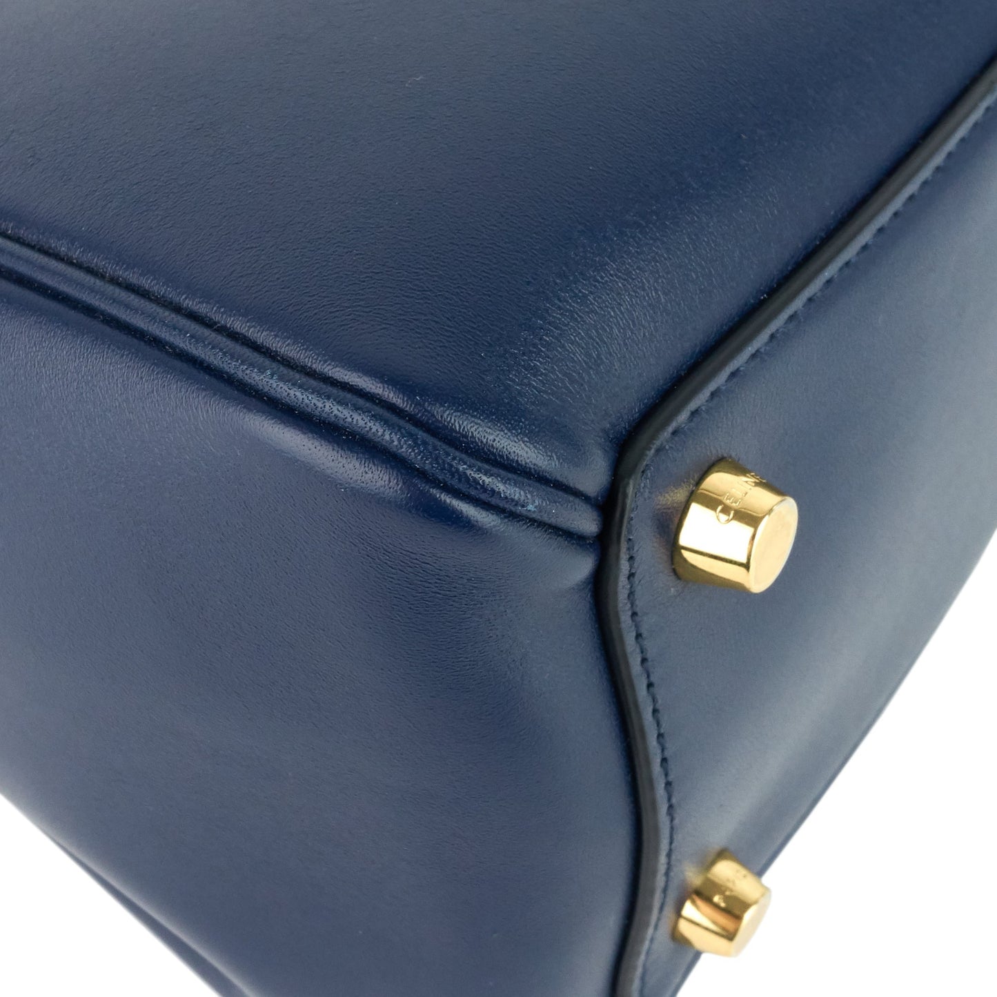 CELINE 16 Medium Top Handle Satinated Calfskin Bag
