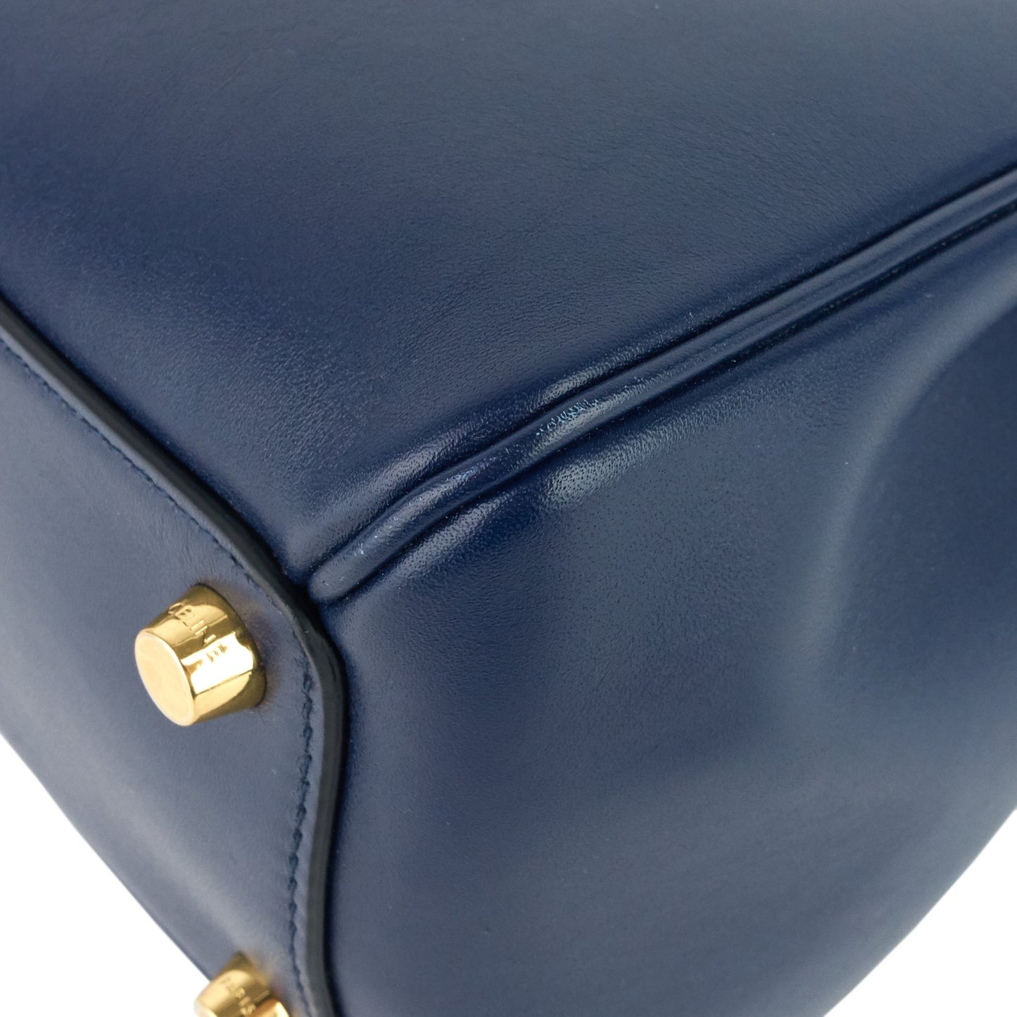 CELINE 16 Medium Top Handle Satinated Calfskin Bag