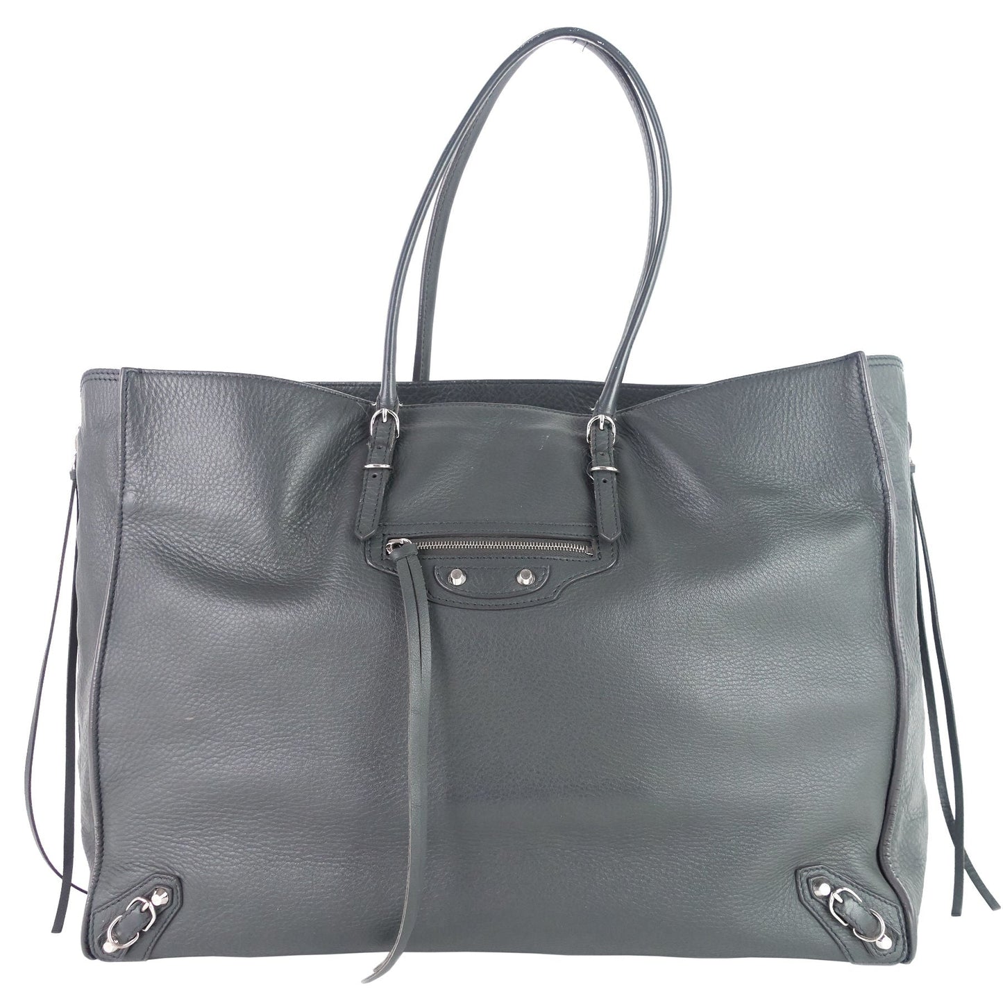 BALENCIAGA Papier A4 Medium Classic Stud Agneau Leather Bag