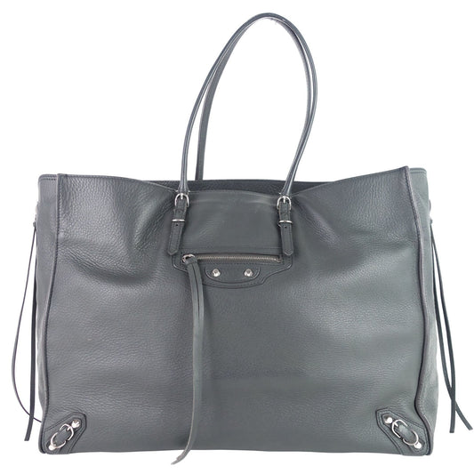 BALENCIAGA Papier A4 Medium Classic Stud Agneau Leather Bag