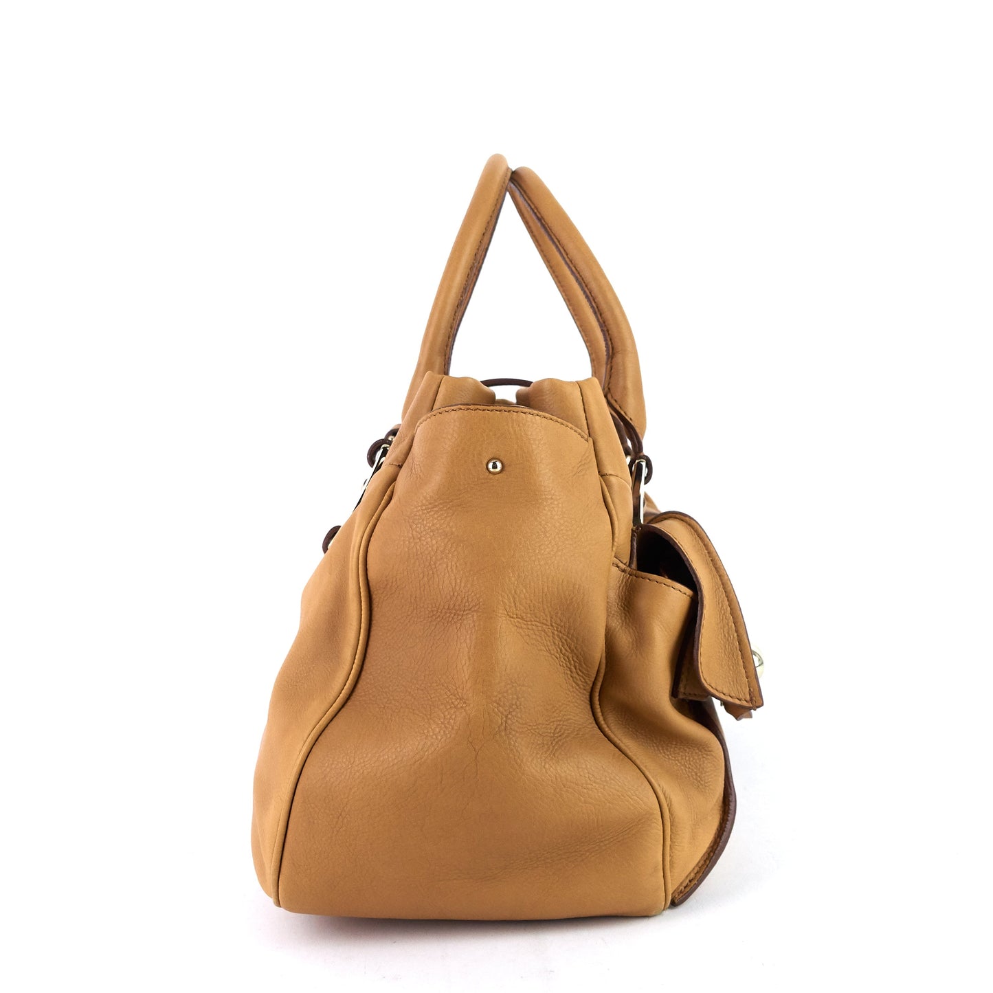 CELINE Ball Lock Leather Bag