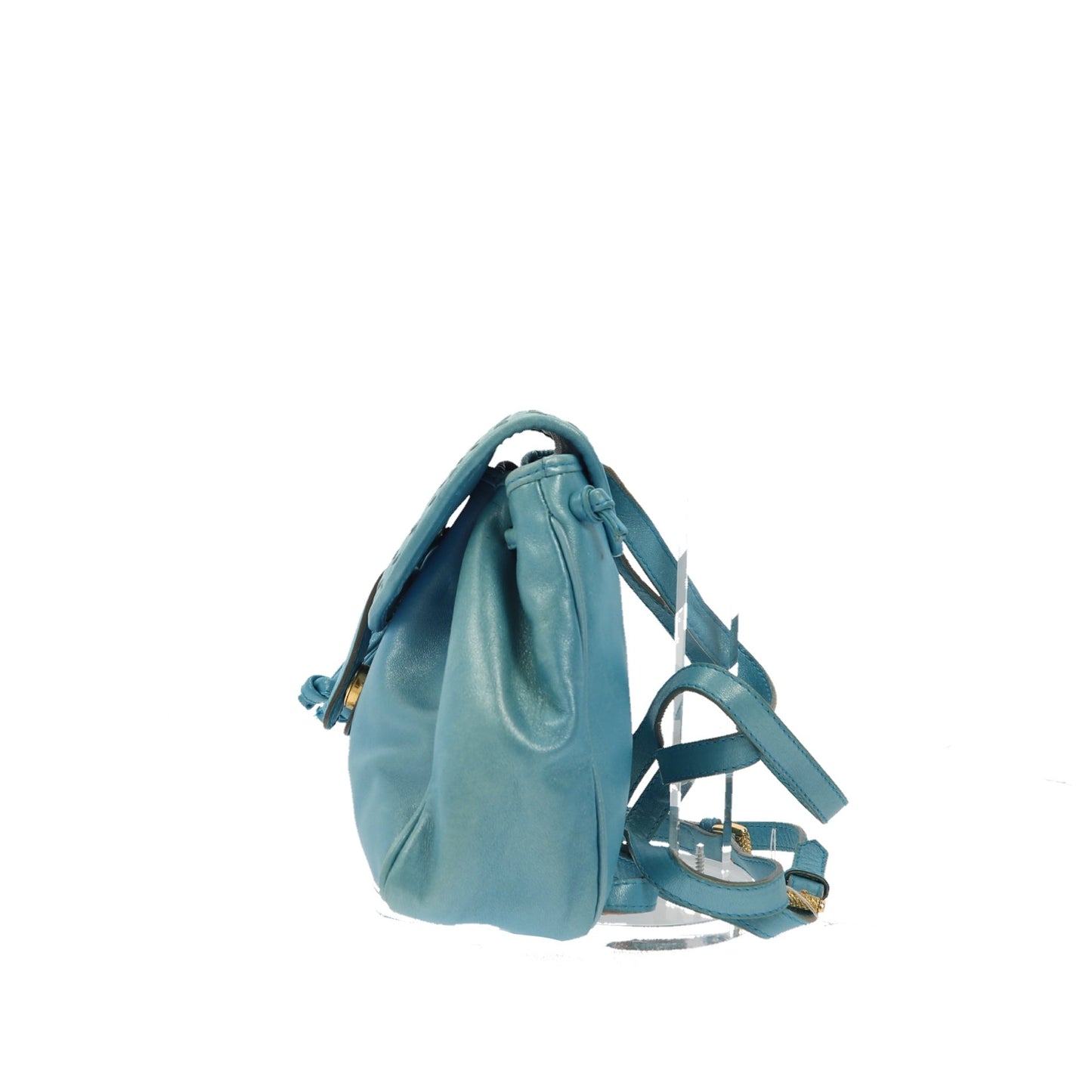 BOTTEGA VENETA Backpack in Blue Leather