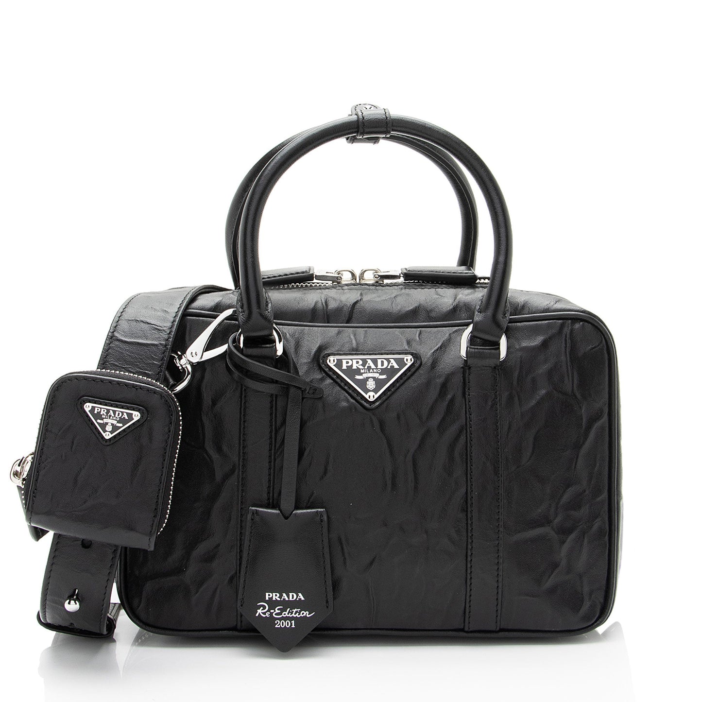 Prada Antique Nappa Leather Re-Edition 2001 Tote (SHF-vO99IY)