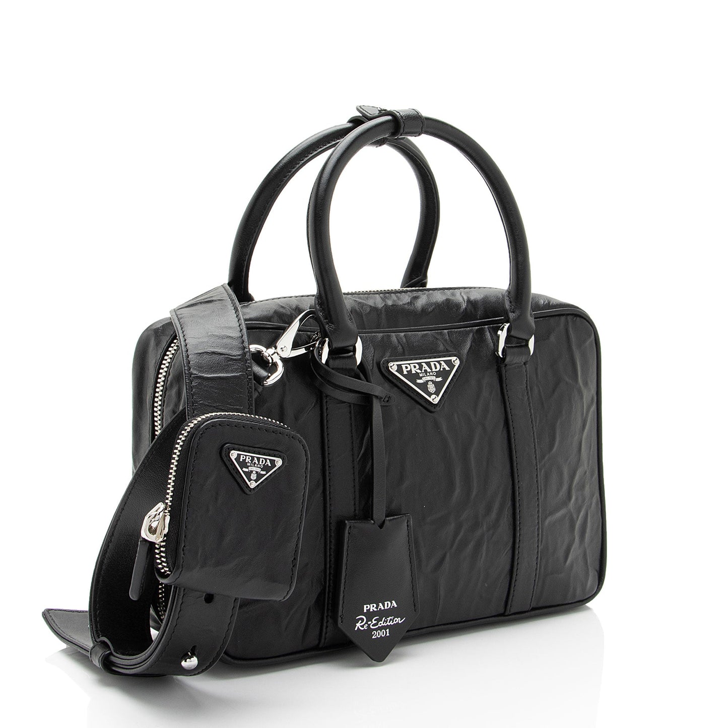 Prada Antique Nappa Leather Re-Edition 2001 Tote (SHF-vO99IY)