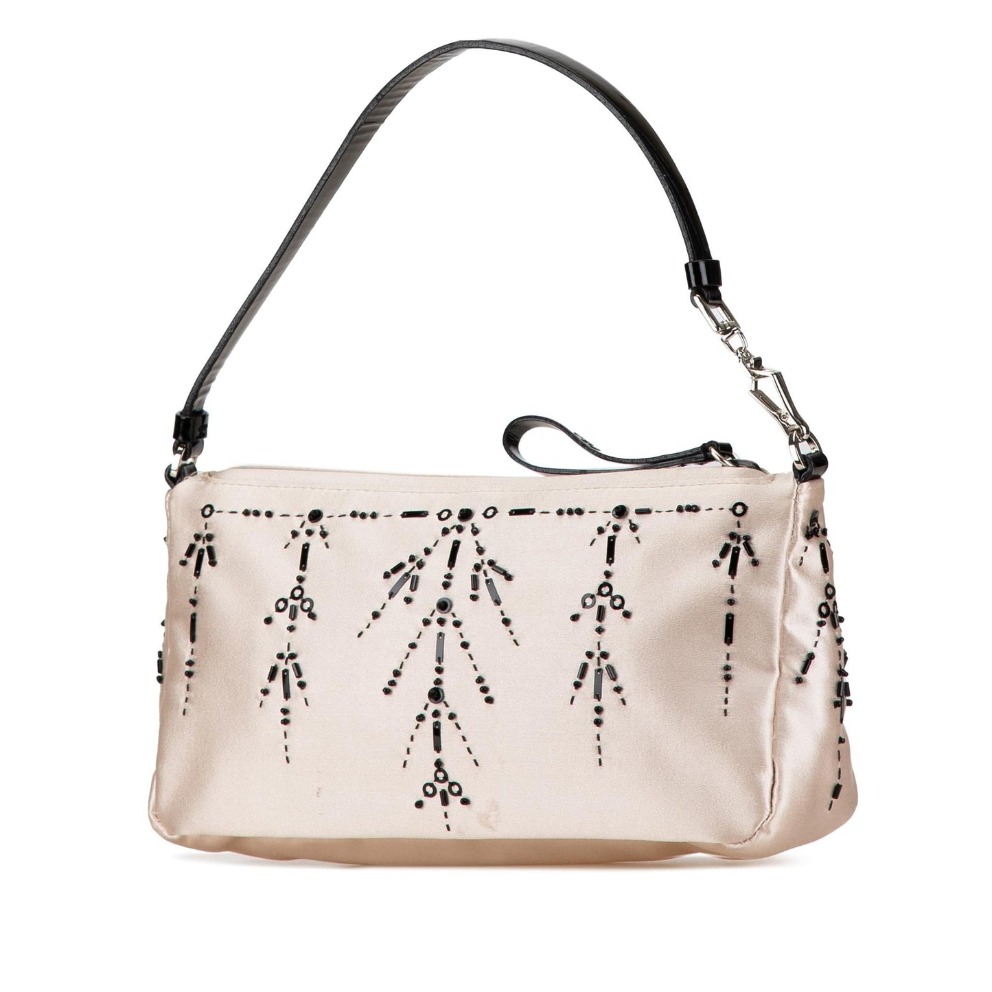 Prada Beaded Satin Pochette (SHG-AHA0RY)