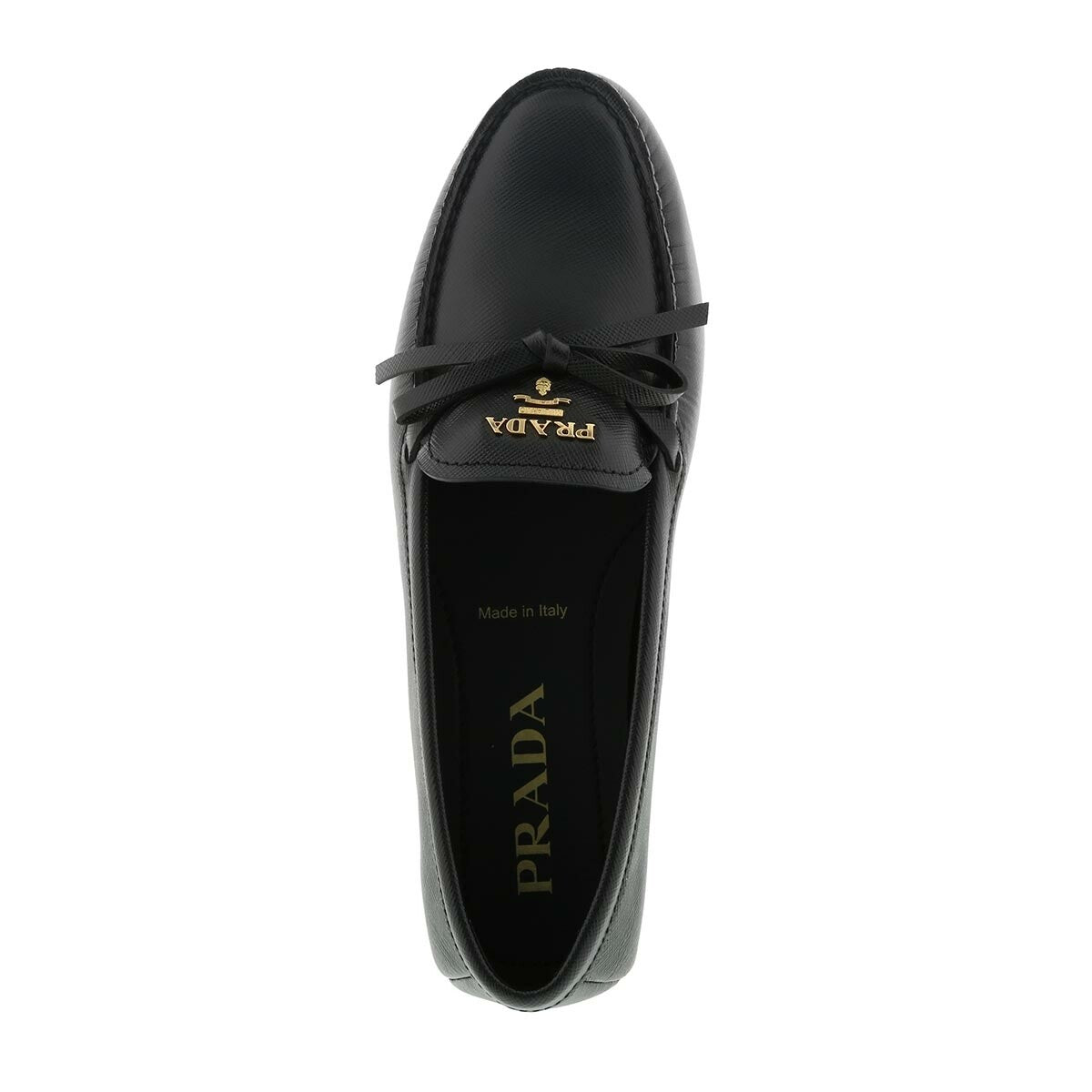 PRADA LOGO FLAT LOAFERS