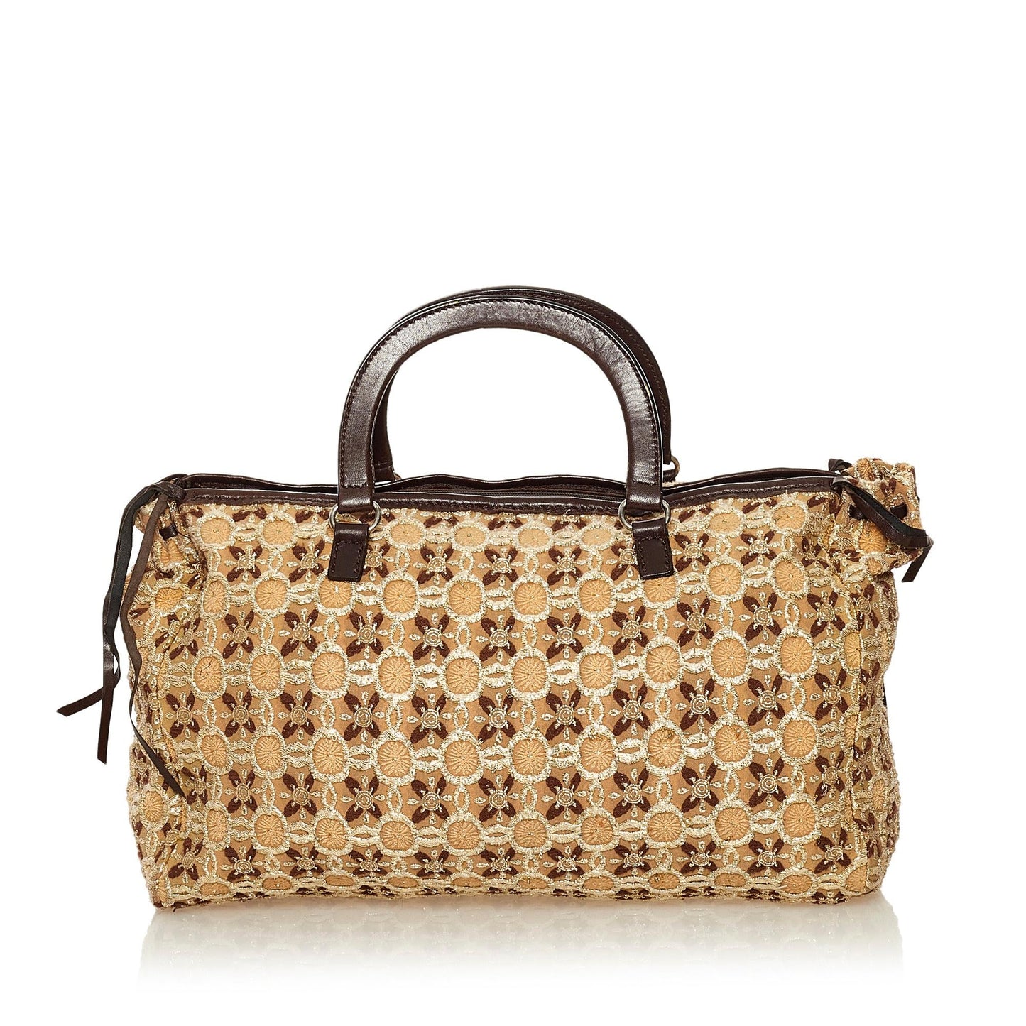 Prada Bow Cloquet Handle Bag (SHG-34878)