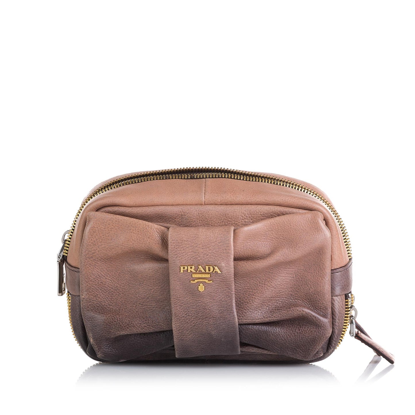 Prada Bow Leather Clutch (SHG-LZl6e5)
