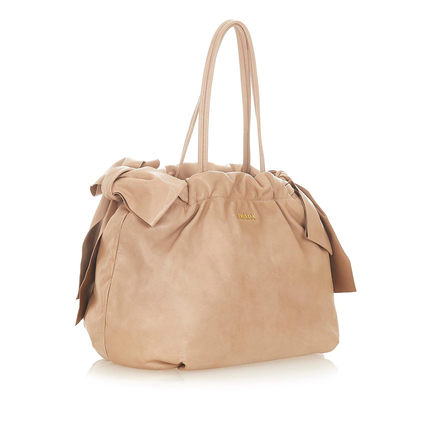 Prada Bow Leather Handbag (SHG-31664)