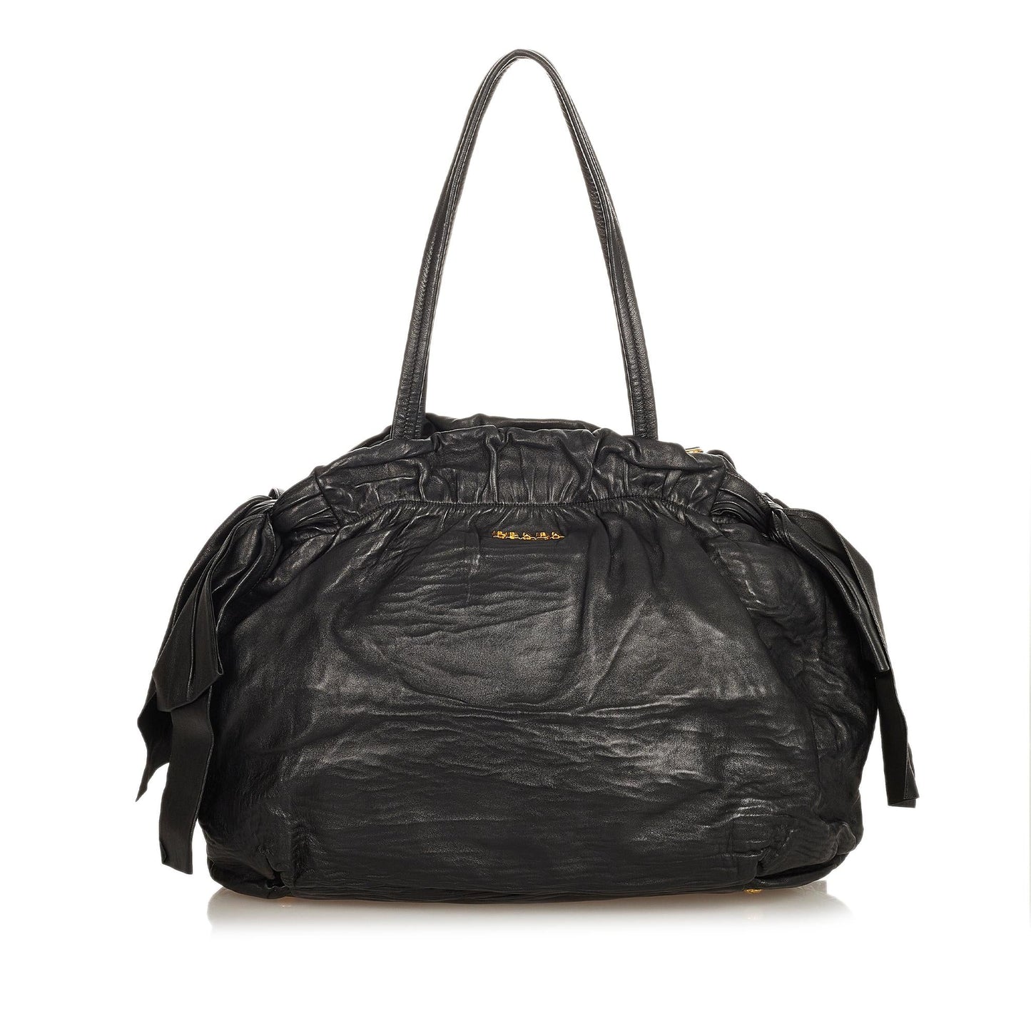 Prada Bow Leather Satchel (SHG-31911)