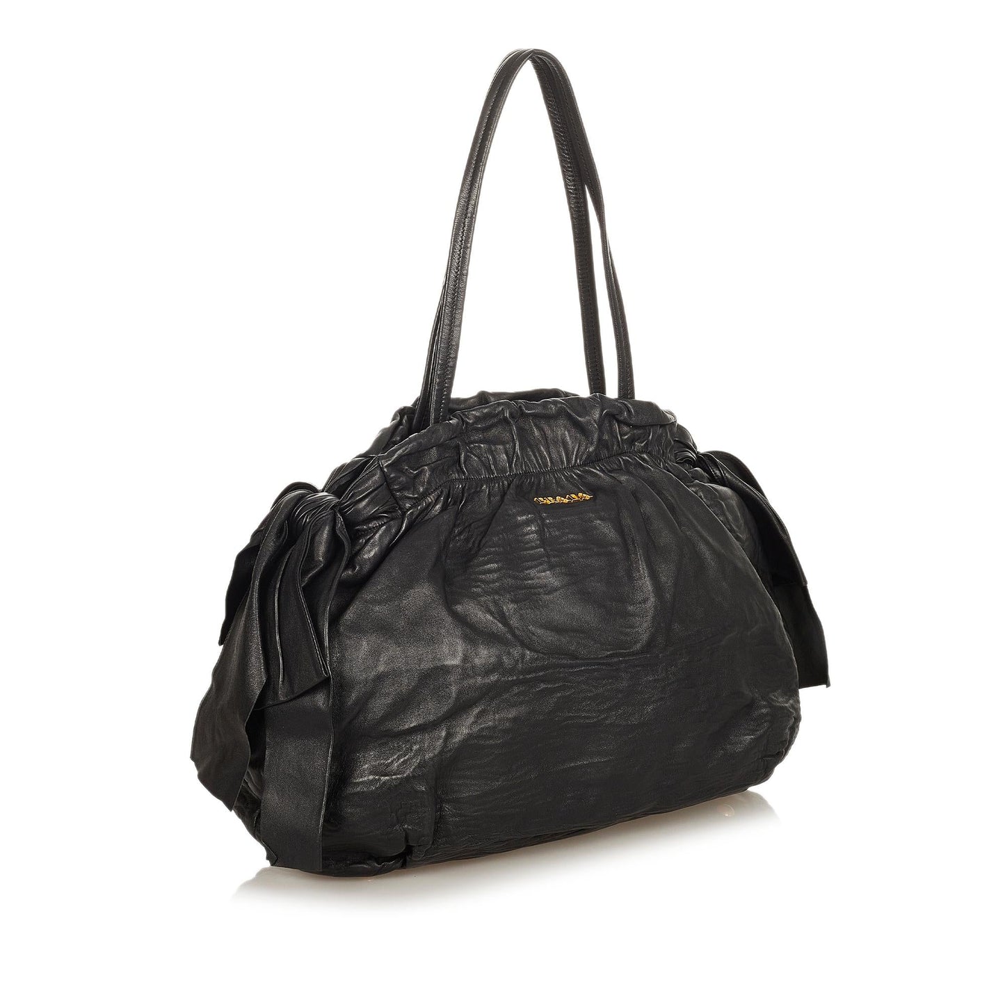 Prada Bow Leather Satchel (SHG-31911)
