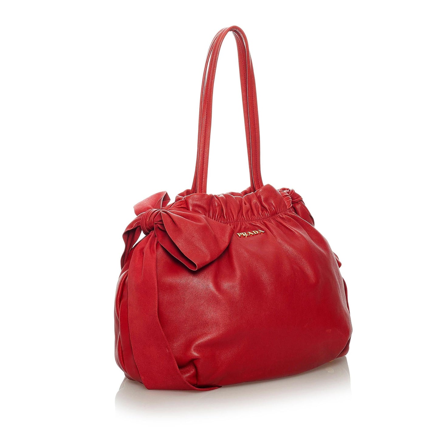 Prada Bow Leather Shoulder Bag (SHG-29221)