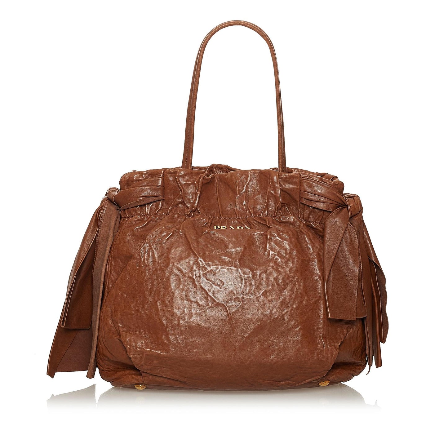 Prada Bow Nappa Leather Satchel (SHG-37318)