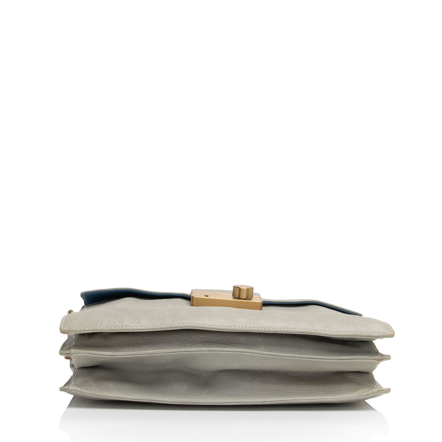 Prada Buffalo Sound Flap Padlock Shoulder Bag (SHF-9Xfle4)