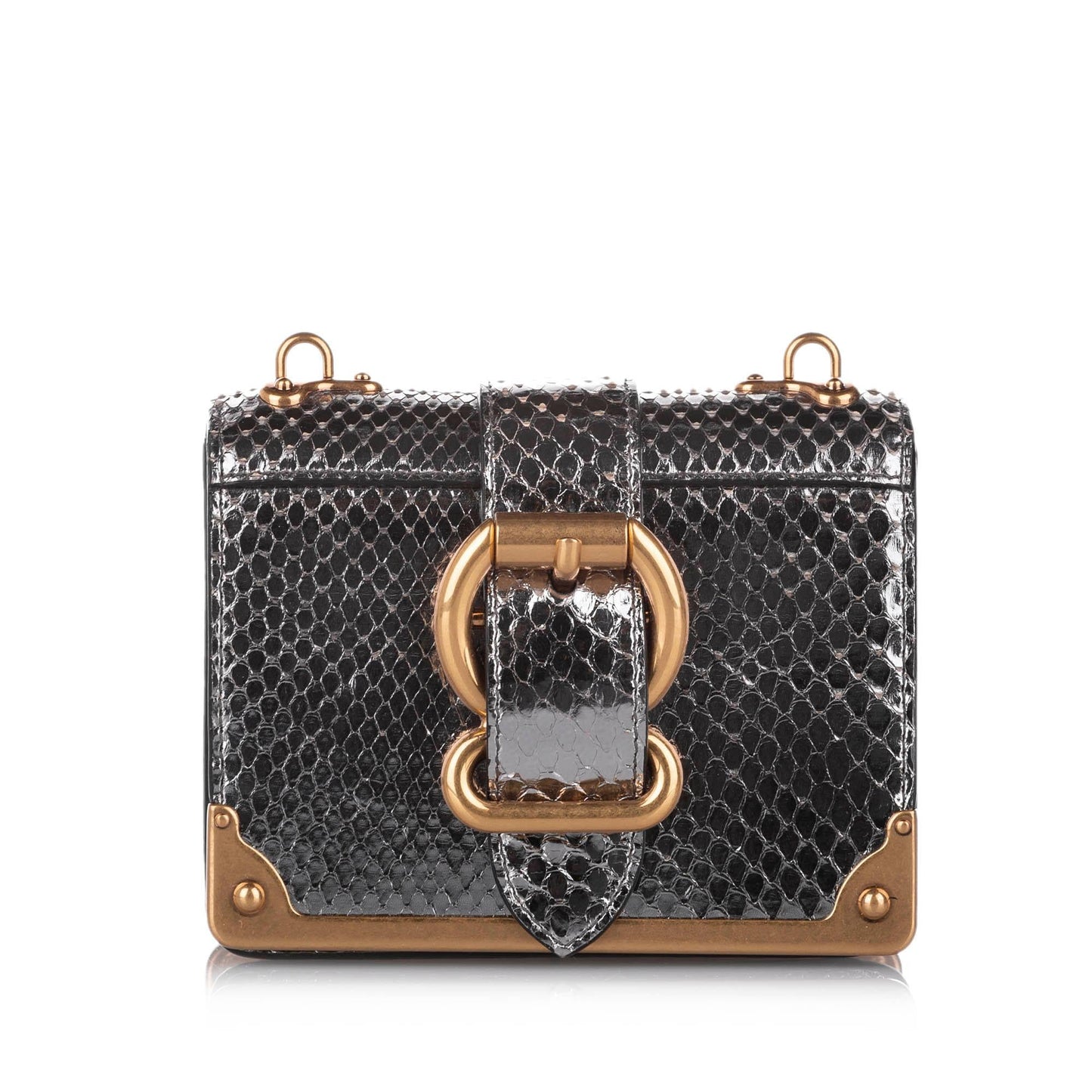 Prada Cahier Leather Crossbody Bag (SHG-32339)