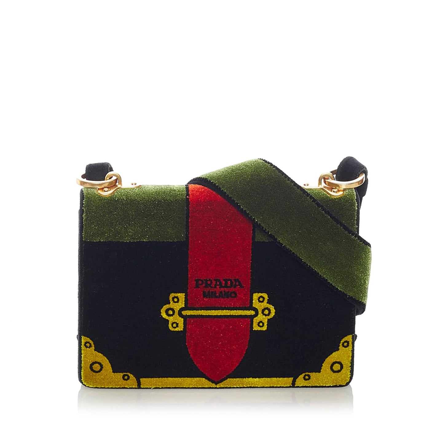 Prada Cahier Trompe Loeil Crossbody Bag (SHG-33563)