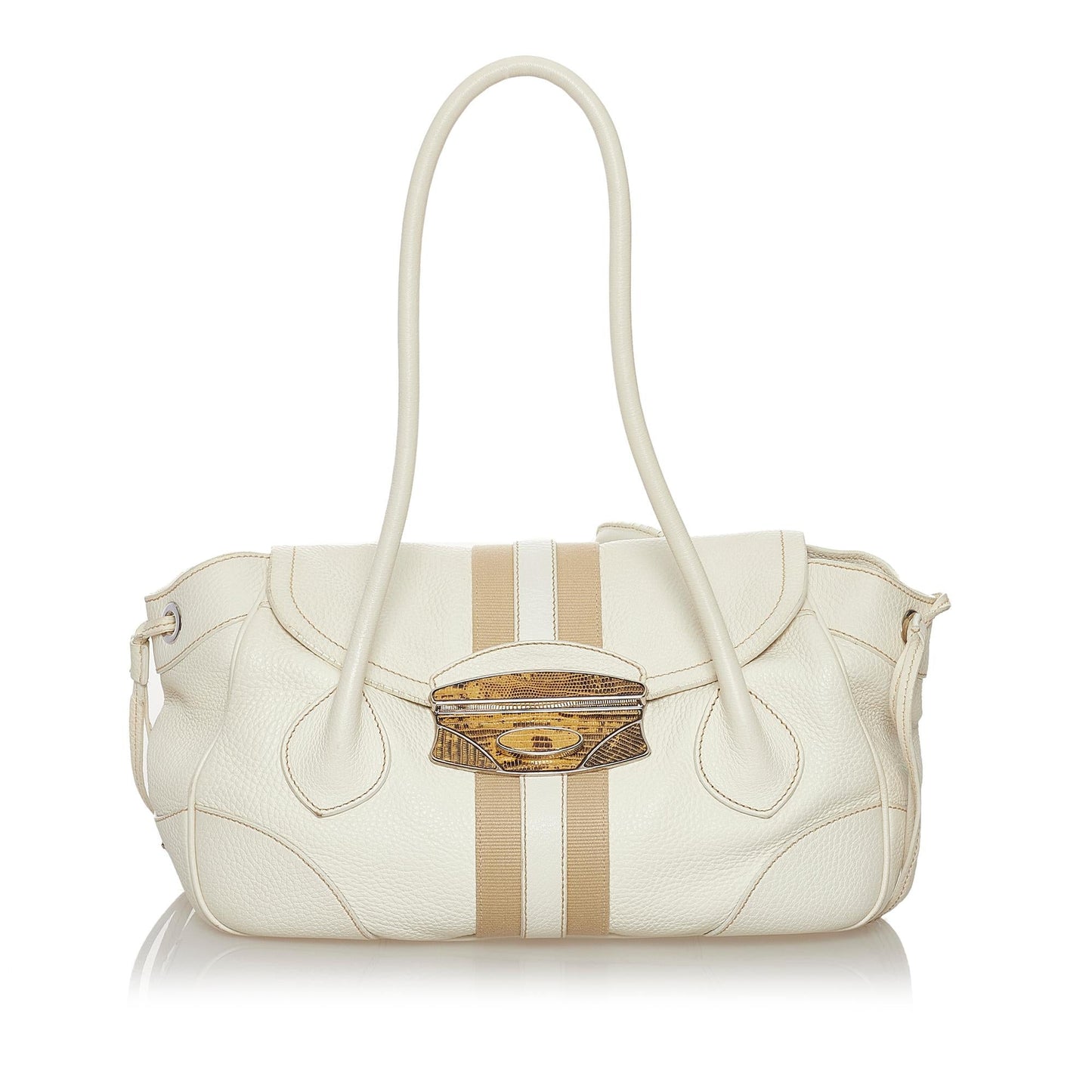 Prada Calf Leather Shoulder Bag (SHG-33302)