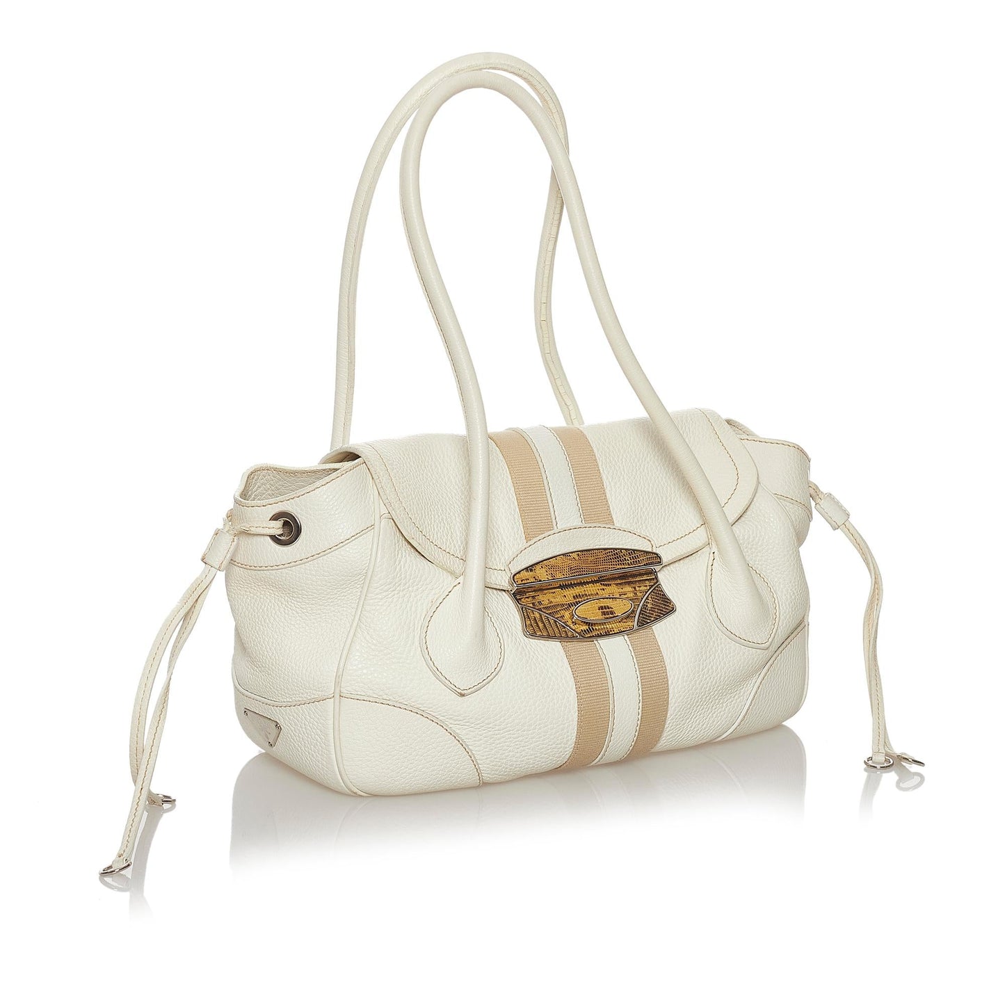 Prada Calf Leather Shoulder Bag (SHG-33302)