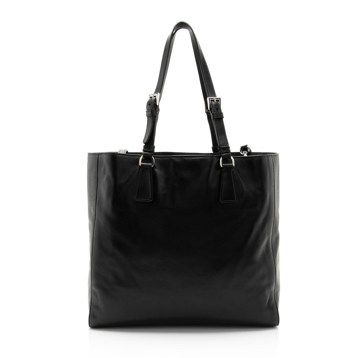 Prada Calfskin Soft Buckle Tote (SHF-dCjmsj)