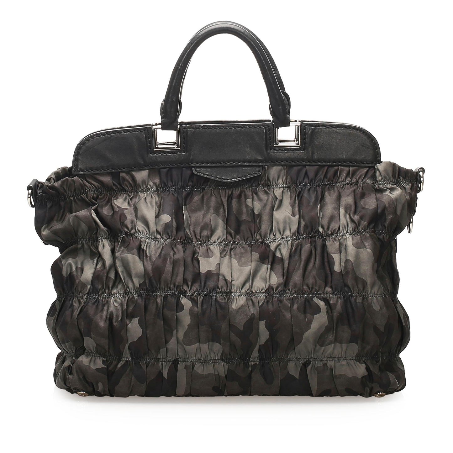 Prada Camouflage Gaufre Tessuto Tote Bag (SHG-22711)
