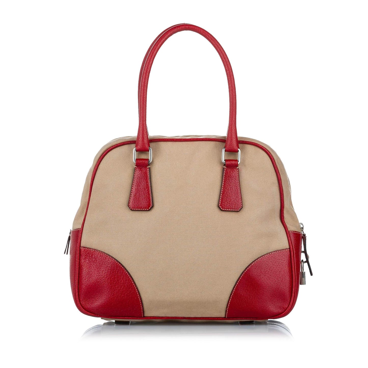 Prada Canapa Bauletto Canvas Handbag (SHG-32509)