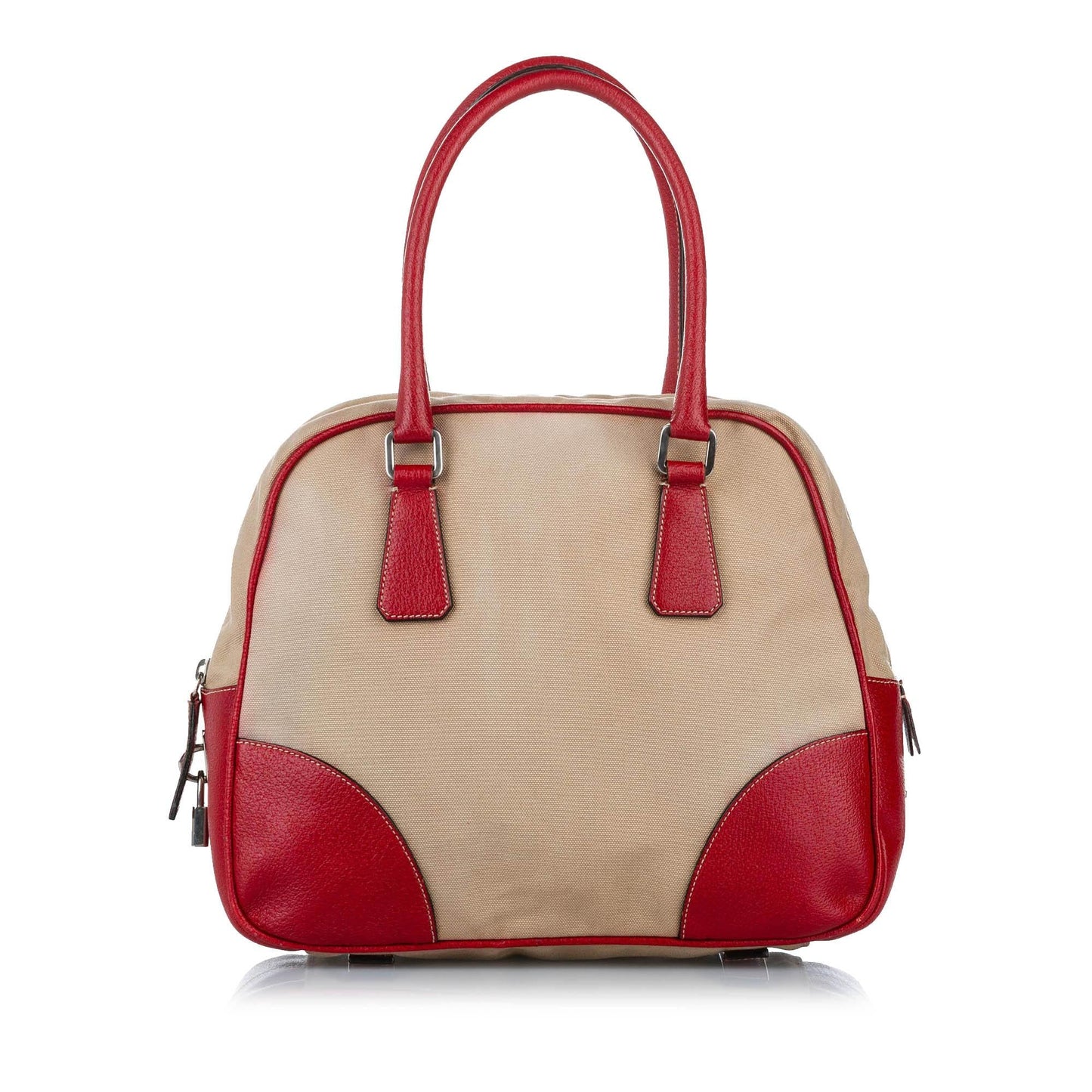 Prada Canapa Bauletto Canvas Handbag (SHG-32509)