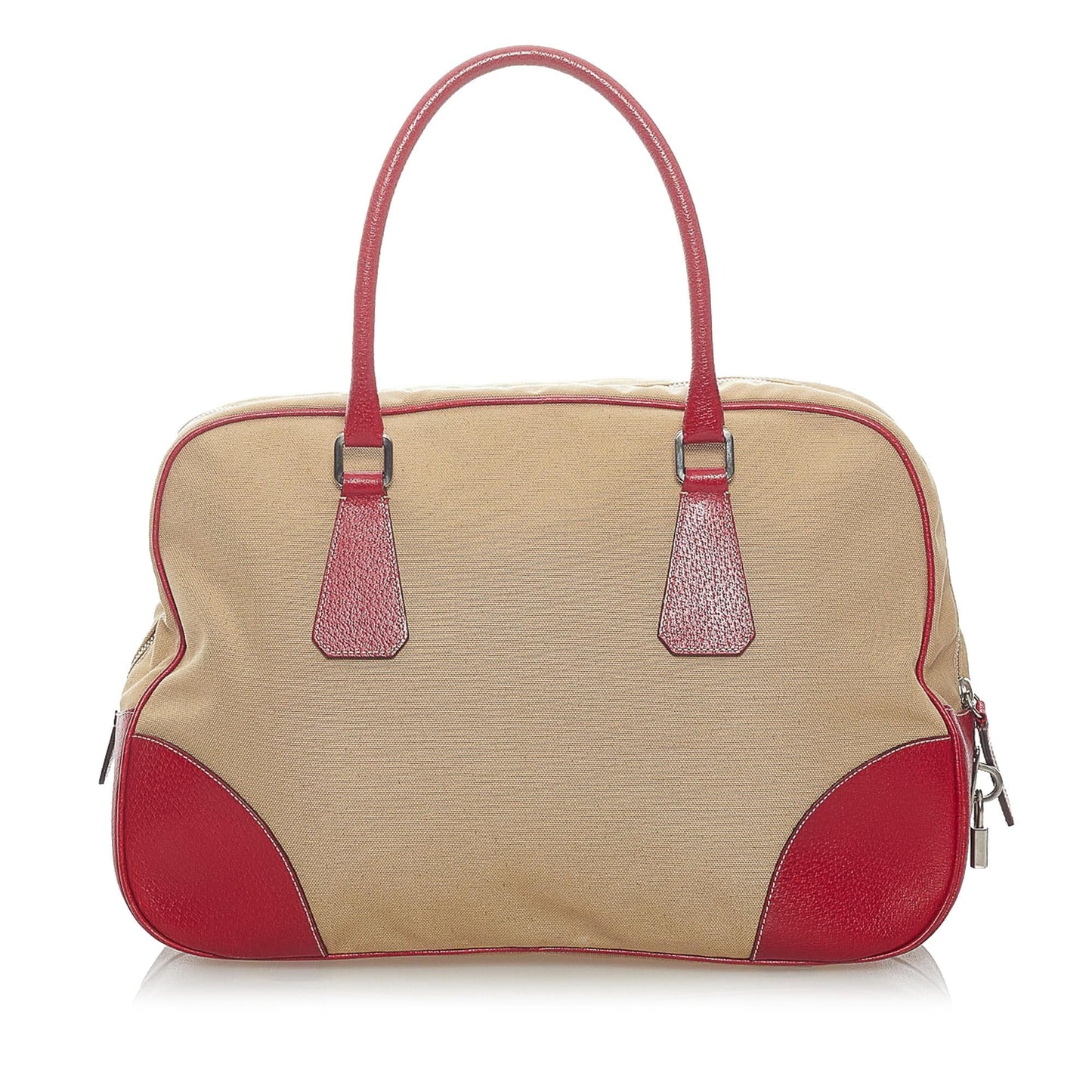 Prada Canapa Bauletto Canvas Tote Bag (SHG-33400)