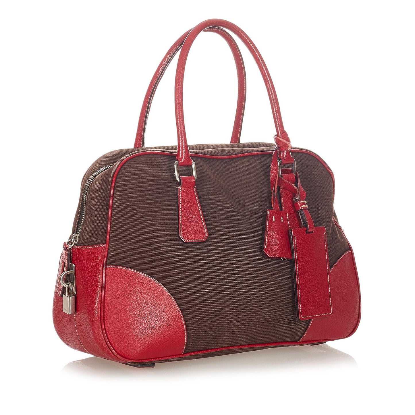 Prada Canapa Bauletto Handbag (SHG-22114)