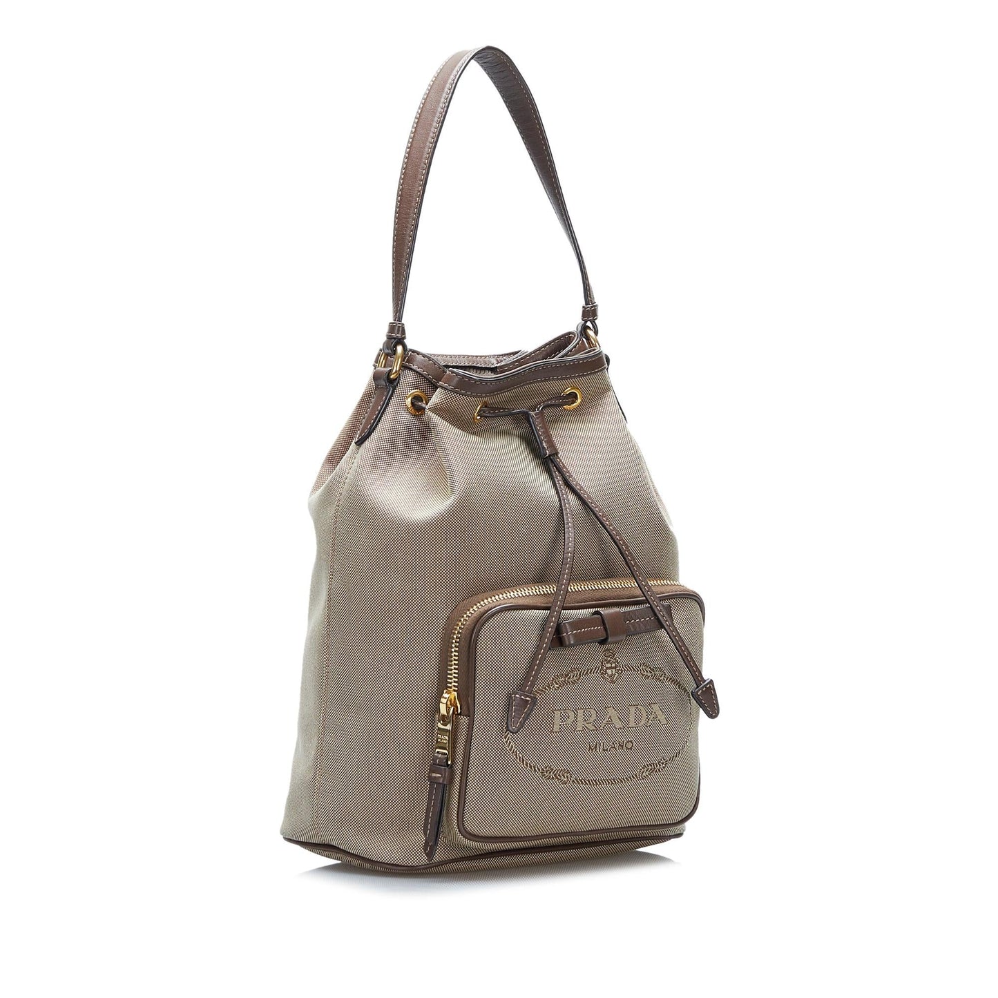Prada Canapa Logo Bucket (SHG-QmKwnB)