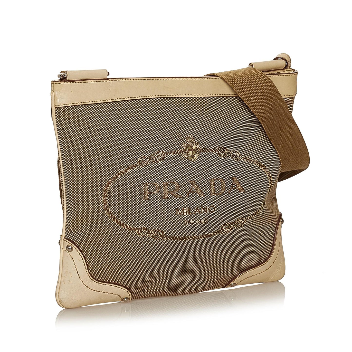 Prada Canapa Logo Canvas Crossbody Bag (SHG-29482)