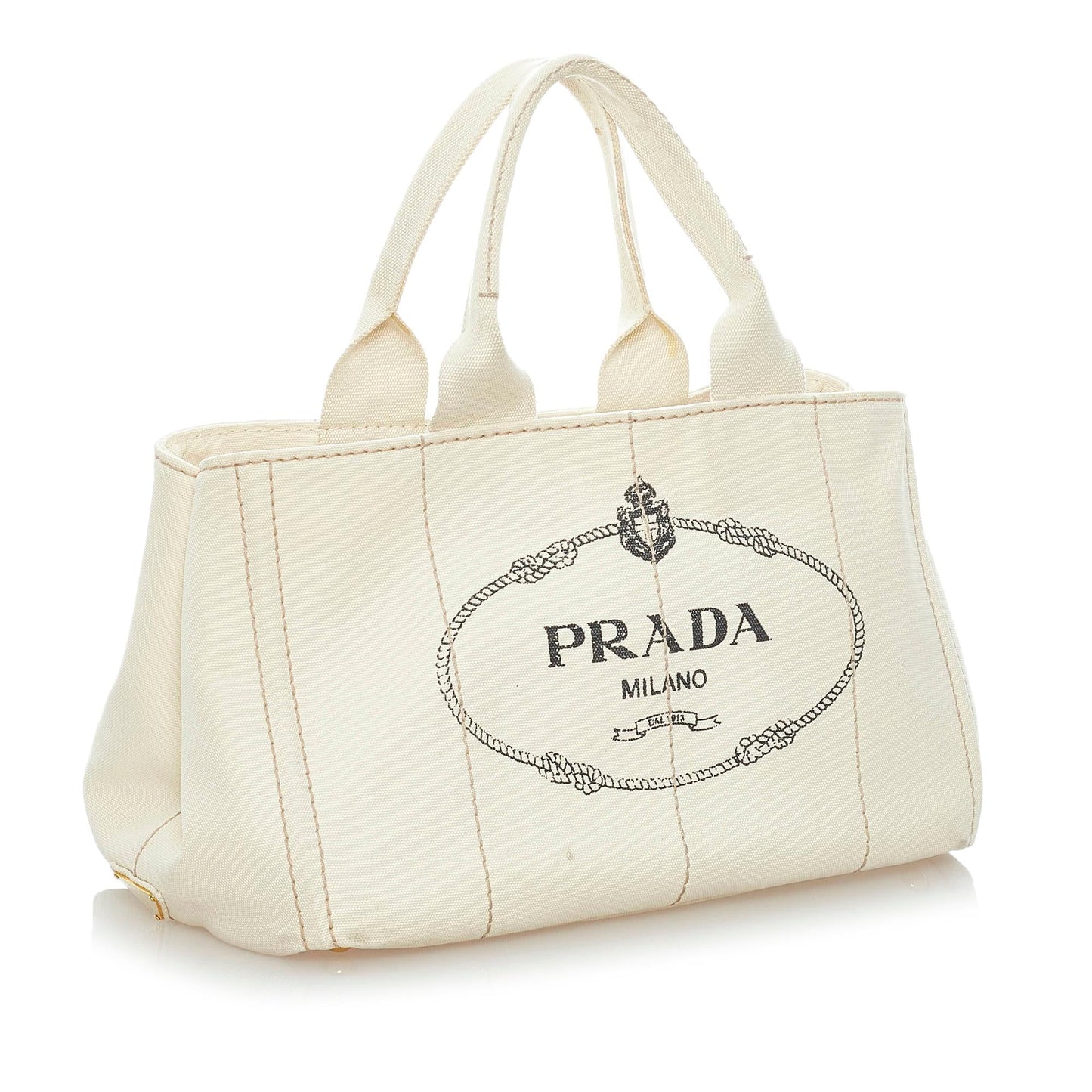 Prada Canapa Logo Canvas Handbag (SHG-32927)