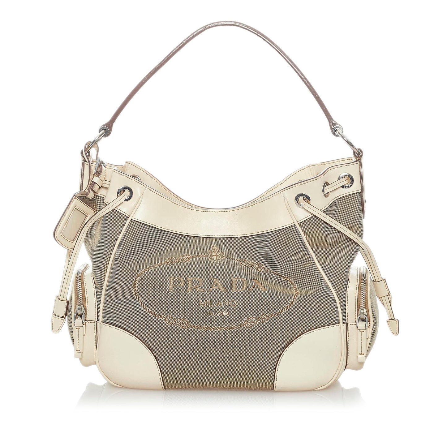 Prada Canapa Logo Canvas Handbag (SHG-33031)