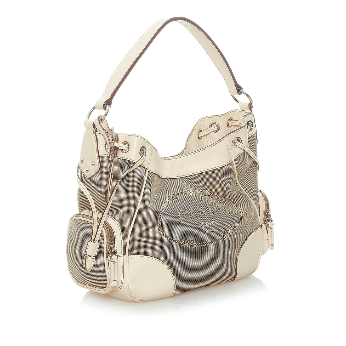 Prada Canapa Logo Canvas Handbag (SHG-33031)