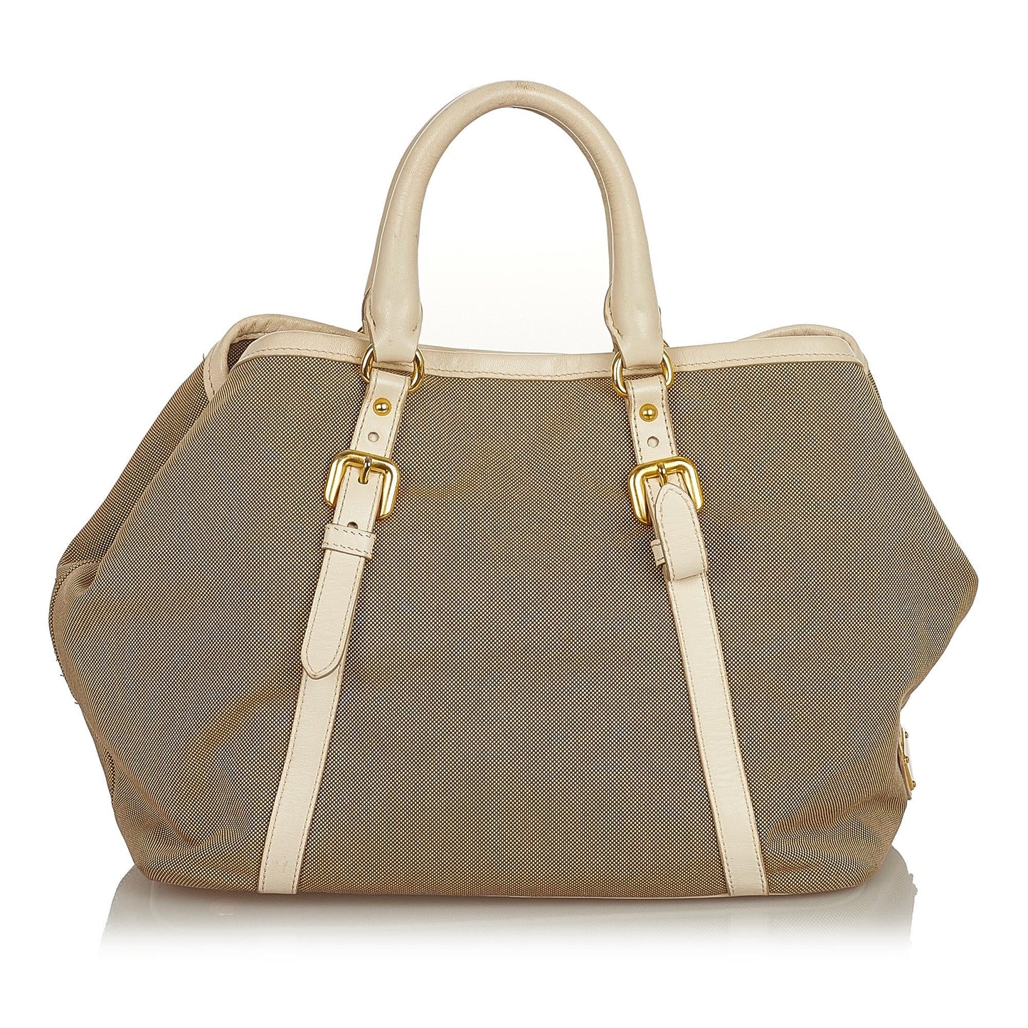 Prada Canapa Logo Canvas Satchel (SHG-25823)