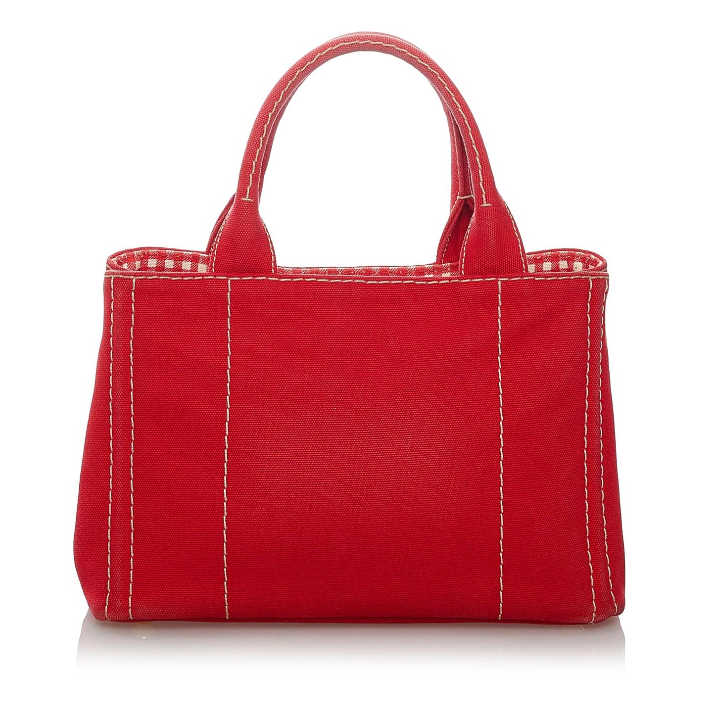 Prada Canapa Logo Canvas Satchel (SHG-29627)