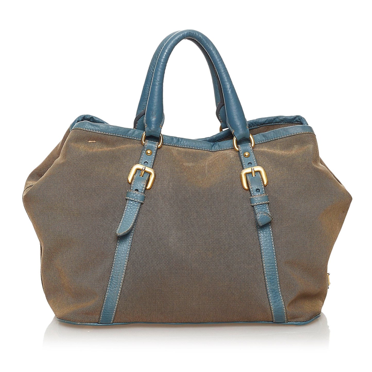 Prada Canapa Logo Canvas Satchel (SHG-30063)